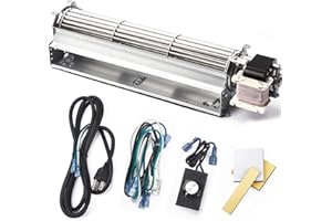 Criditpid BK GA3750 GA3750A GA3700 GA3700A Replacement Fireplace Blower Fan Kit for Desa, FMI, Vanguard, Vexar Fireplaces, 103581-01, 103581-02, 103581-03, 103581-04