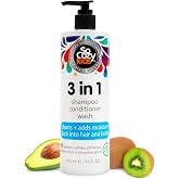SO COZY Kids Shampoo, Conditioner & Body Wash, Gentle 3-in-1, 16 Fl Oz Pump | Moisture Rich Hydrating Daily Cleanser & Condit