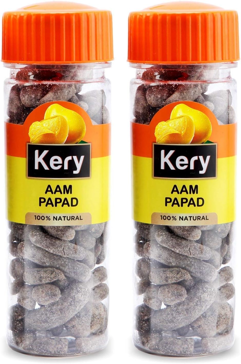 Kery Aam Papad Mango Slice Mukhwas, 2 Bottles, 280g [Pachak Churan Mouth Freshener]