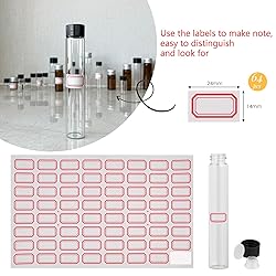 Cadbibe 30ml Clear Glass Vials with Screw Caps and