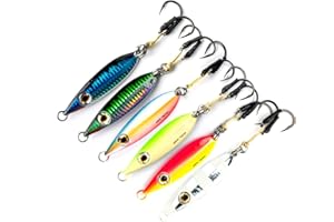 REELDICULOUS Palomar Fishing Flat Fall Jig Slow Pitch Vertical Ocean Lure | MUSTAD Hooks-Owner Rings | Kevlar Assist Cord | 10 Colors-5 Weights | 6-Pack / 2-Pack Bulk Prices | Next-Gen Graphene Paint | USA Owned