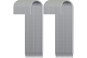 OK5STAR 28 Pack 16" Galvanized Rebar Stakes Heavy Duty J Hook Ground Anchors, Curved Steel Tent Stakes Anti Rust Steel Ground Stakes