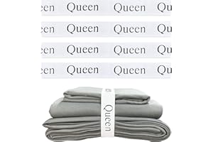 MINAYI 4 Pieces Sheet Keeper Closet Organization - Bed Sheets Set Storage Organizer -Linen Labels Sheet Organizer (Queen)