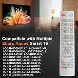 QINCINA Replacement Sharp Aquos Universal Remote with 2 Shortcuts view 3