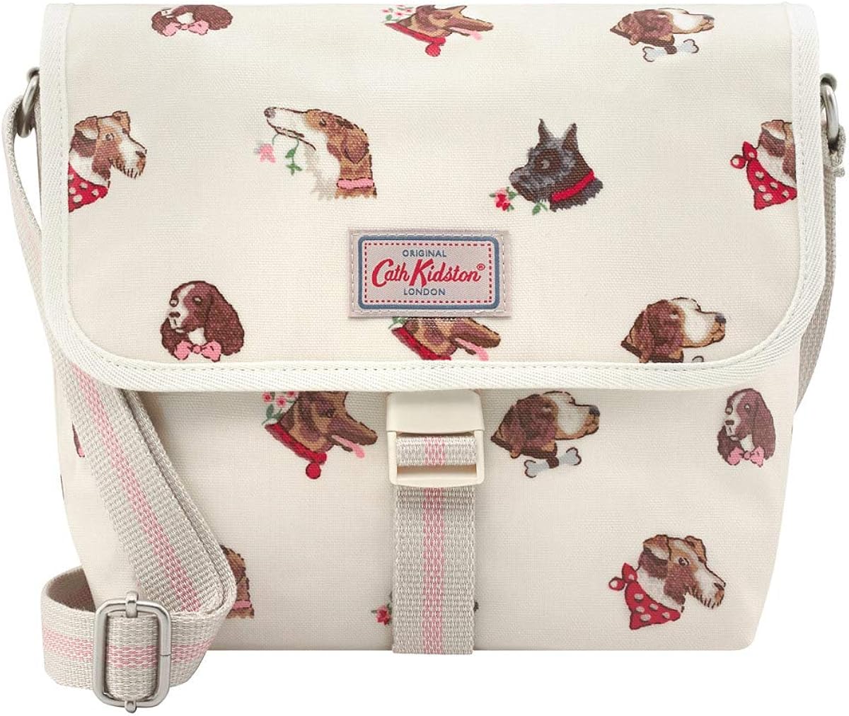 Cath Kidston Dog Portraits Buckle Cross Body Bag Warm Cream Amazon