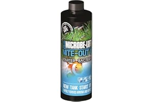 MICROBE-LIFT Nite-Out II Aquarium Bacteria for Start-up, Instantly Cycle Aquariums, Add Fish on Day 1, Rapid Ammonia and Nitrite Reducer for Freshwater & Saltwater Fish Tank, 4 Ounces (NITEH04)