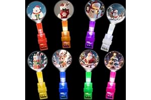 XNJAMG 32PCS LED Light Up Finger Lights Party Supplies,Christmas Party Favors,Christmas Toys Classroom Prizes Gifts for Students Bulk Xmas Party Favors Treats Supplies