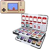 HEIYING Game Card Case for Nintendo Switch & OLED,Customized Pattern Switch Lite Game Storage Case with 48 Games Cards Slots and 24 Micro SD Cards Slots