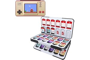 HEIYING Game Card Case for Nintendo Switch & OLED,Customized Pattern Switch Lite Game Storage Case with 48 Games Cards Slots and 24 Micro SD Cards Slots
