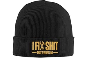 qwumub I Fix Shit That's What I Do Beanie Hat Women Winter Warm Hats Men Knit Skull Cap Knitted Hat