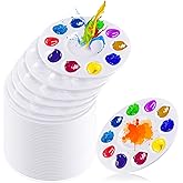 Supkiir 40pcs Plastic Paint Palette Tray, Round Watercolor Paint Tray with 10 Wells, Watercolour Palette Art Supplies for Acr