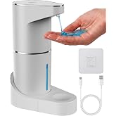 Everlasting Comfort Automatic Soap Dispenser - Touchless Wall Mounted No Drip Lotion, Hand Soap, Shower Gel, Dish Soaps Dispenser, 3 Level Output Motion Sensor for Bathroom &amp; Kitchen Use (350ml/12 oz)