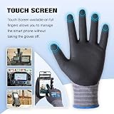 KAYGO 3 Pairs Safety Work Gloves MicroFoam Nitrile Coated Medium Grey view 2