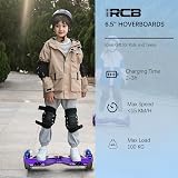 RCB 6.5 inch Hoverboards Bluetooth Speaker LED Lights Kids Adults view 5
