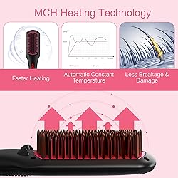 Enhanced Ceramic Hair Straightener Brush by