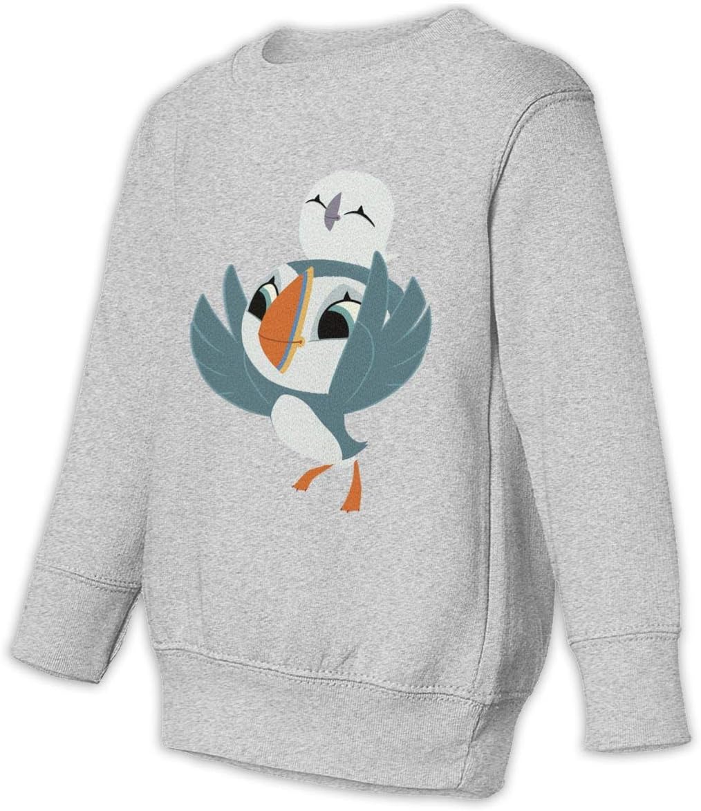 Puffin Rock Oona Baba Printed Unisex Toddler Juvenile Sweatshirt Children Pullover Hoodie Sweater Black