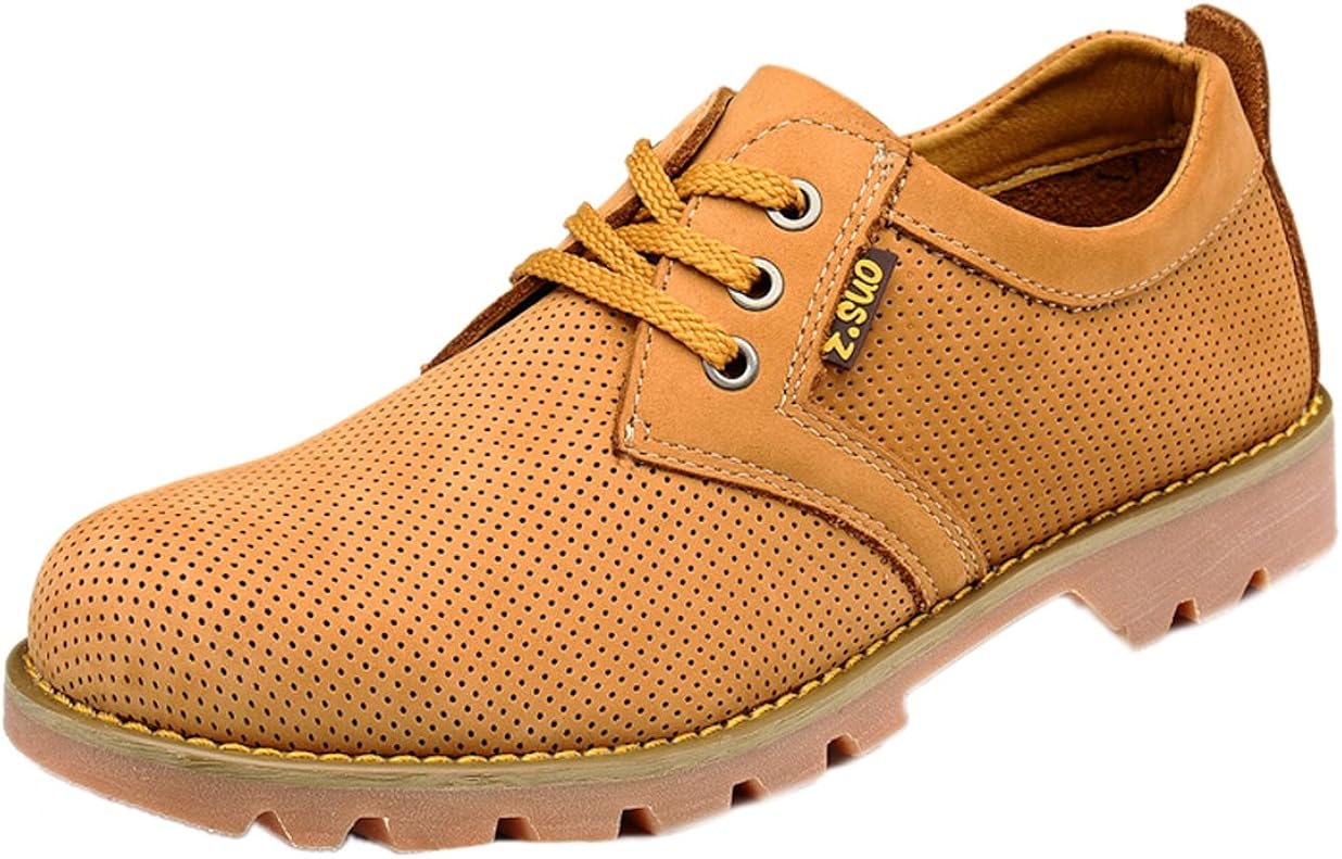 mens leather oxford work shoes