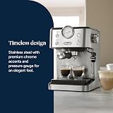 De'Longhi Classic EM450.M Manual Espresso Machine 15 Bar Steam Wand view 2
