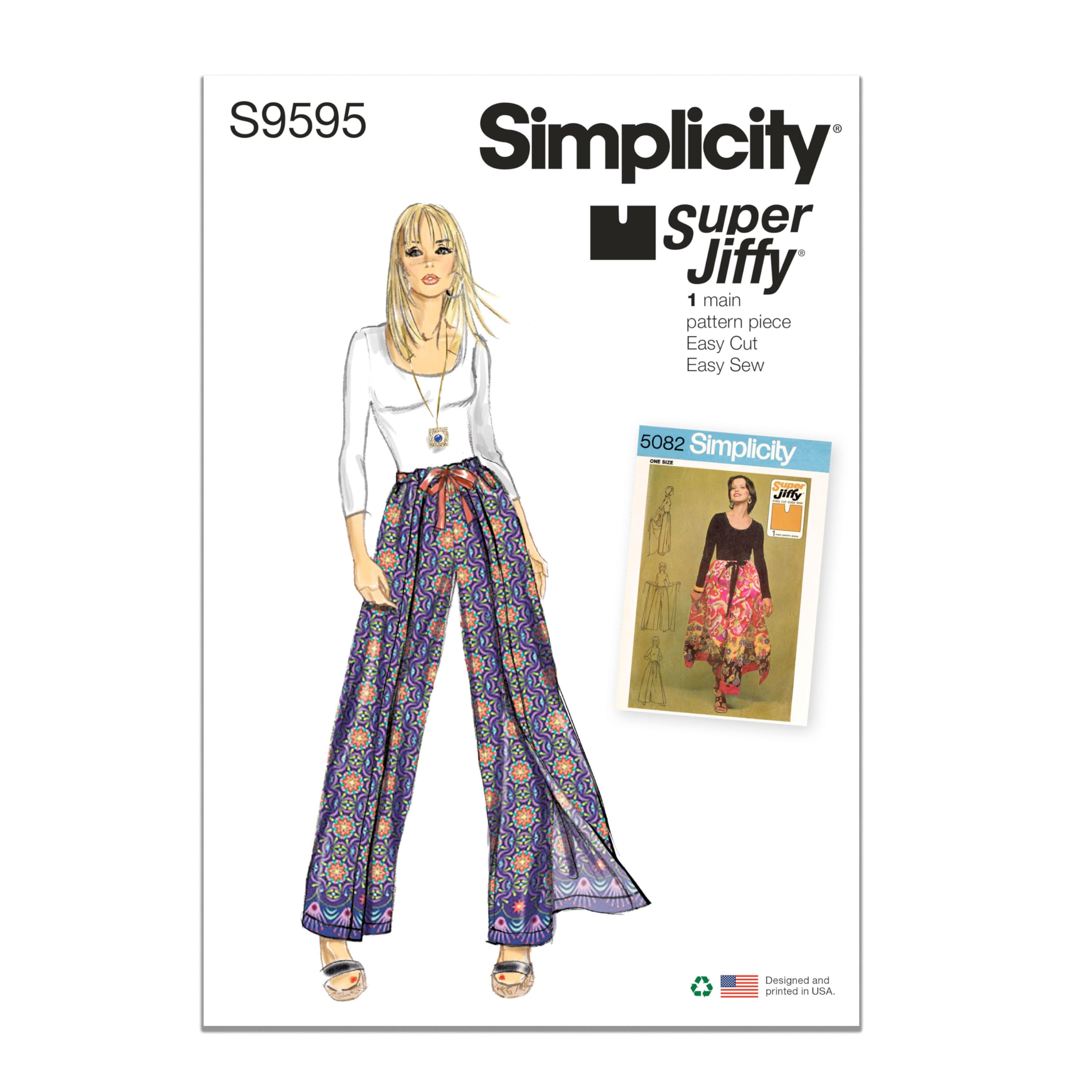 Simplicity SS9595OS Misses Skirt/Pants OS (One Size Only)