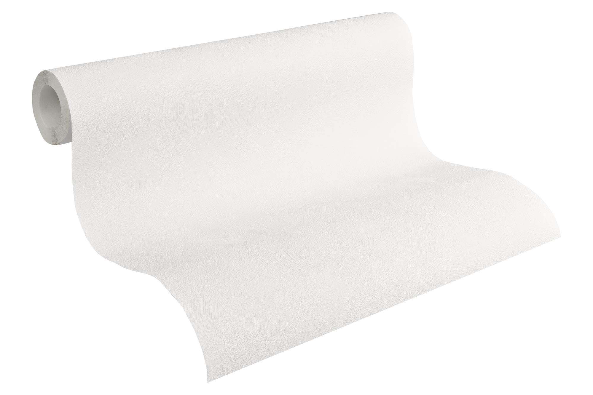 A.S. Création Non-Woven Wallpaper Protect Pro 2, CAN be Painted Over Multiple Times, Crack-Bridging, retains its Shape, 103611 glasfaserfrei White