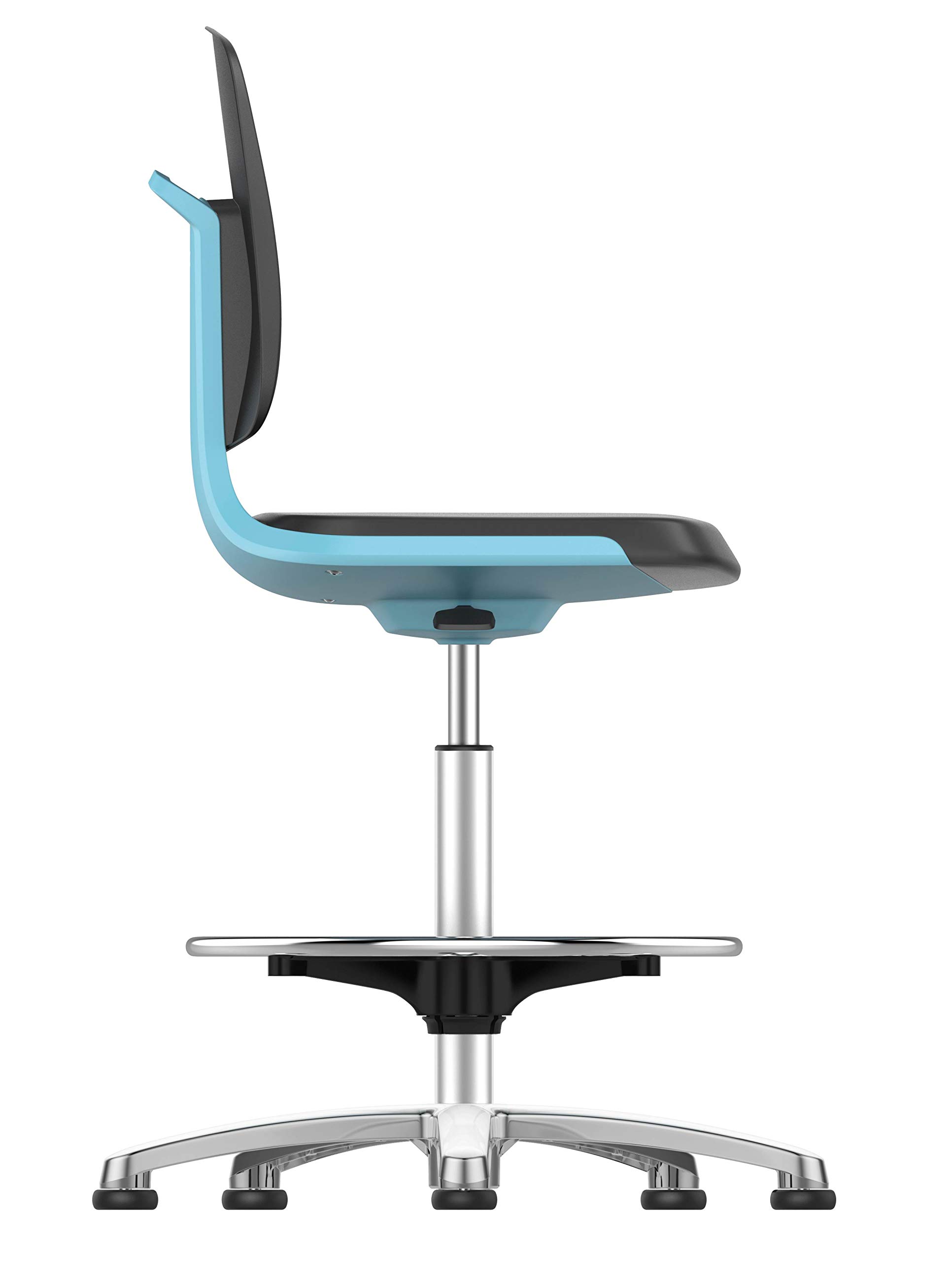 Bimos 1207885 Labsit 3 Chair with Leather Seat, Blue Shell
