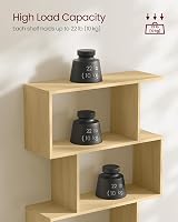 VASAGLE Bookshelf 6-Tier 24 x 70 x 191.6 cm Room Divider Oak LBC061T70 view 5