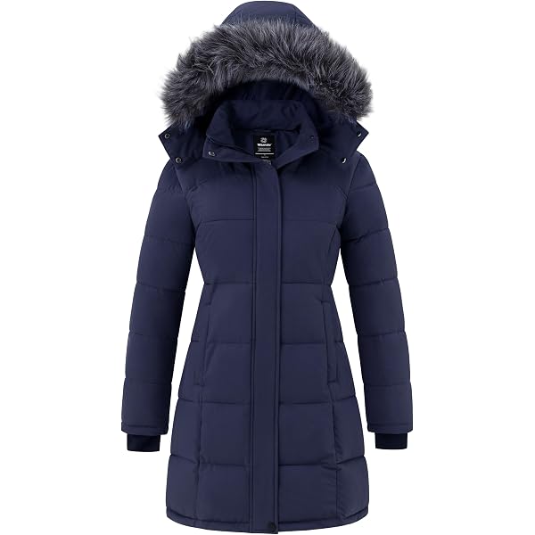 Amazon.com: ZSHOW Women's Long Puffer Jacket Warm Windproof Winter
