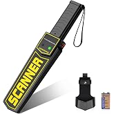 RANSENERS Handheld Metal Detector Wand,Security Wand,Portable Adjustable Sound &amp; Vibration Alerts, Detect All Metal Products (Include Battery)
