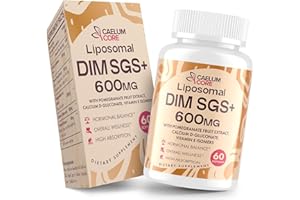 CAELUMCORE Liposomal DIM SGS Supplement - Hormone Supplement for Women & Men, Estrogen Supplements Contains Sulforaphane Glucosinolate, Vitamin E, Pomegranate Fruit - Support Detox and Antioxidant (1 Pack)