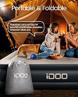 iDOO King Inflatable Mattress with Built-in Pump 203x152x46cm Queen view 7