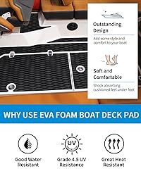OCEANBROAD Self-Adhesive 96''x16'' Boat Flooring