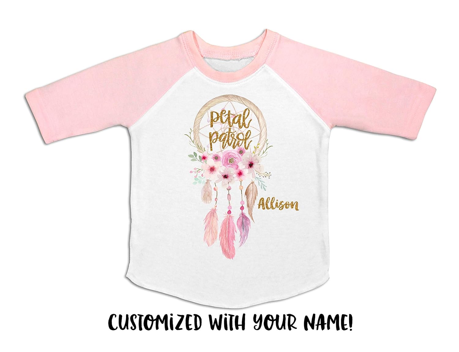 personalised flower girl t shirt