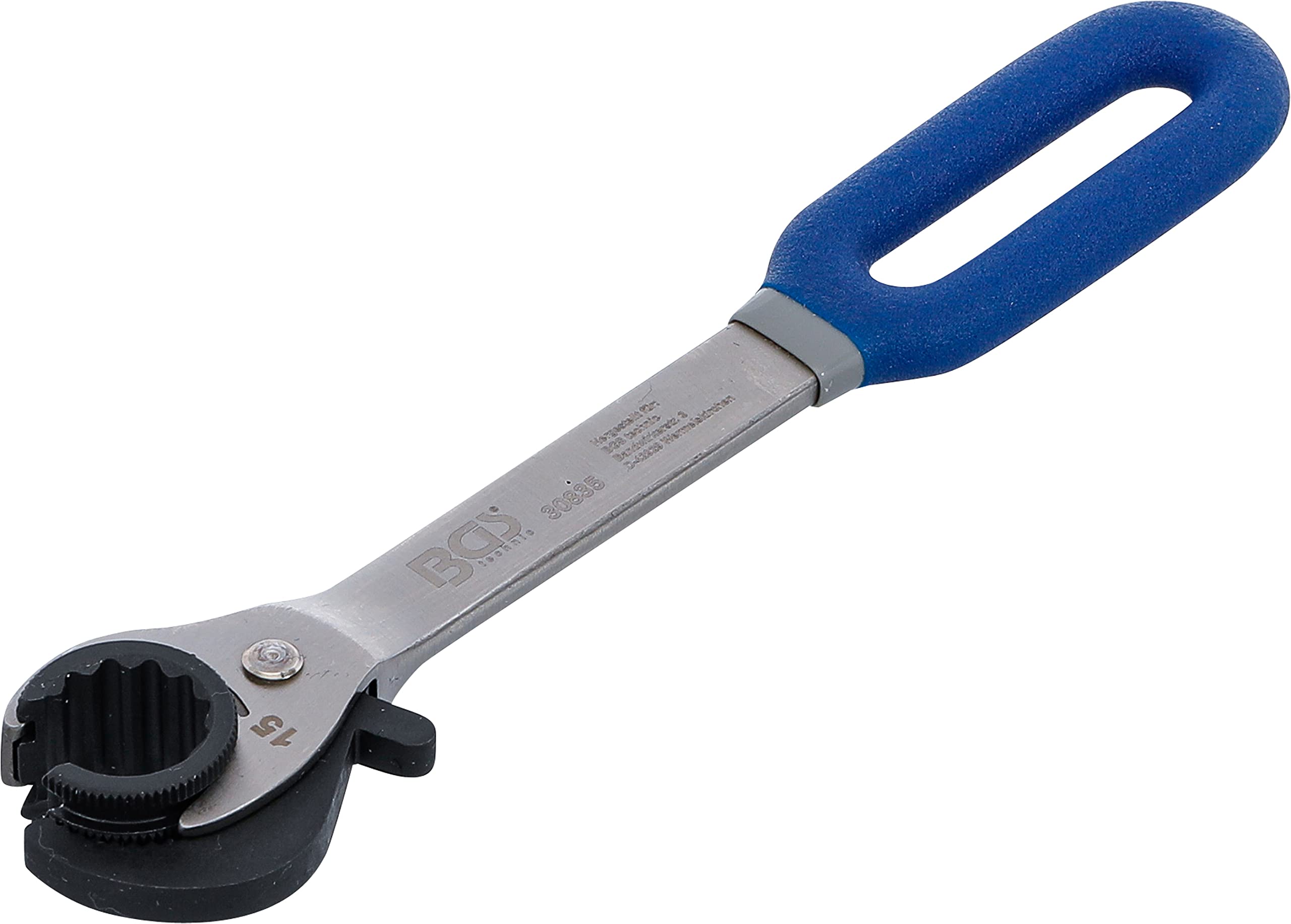 BGS 30835 | Ratchet Ring Spanner, open | 15 mm