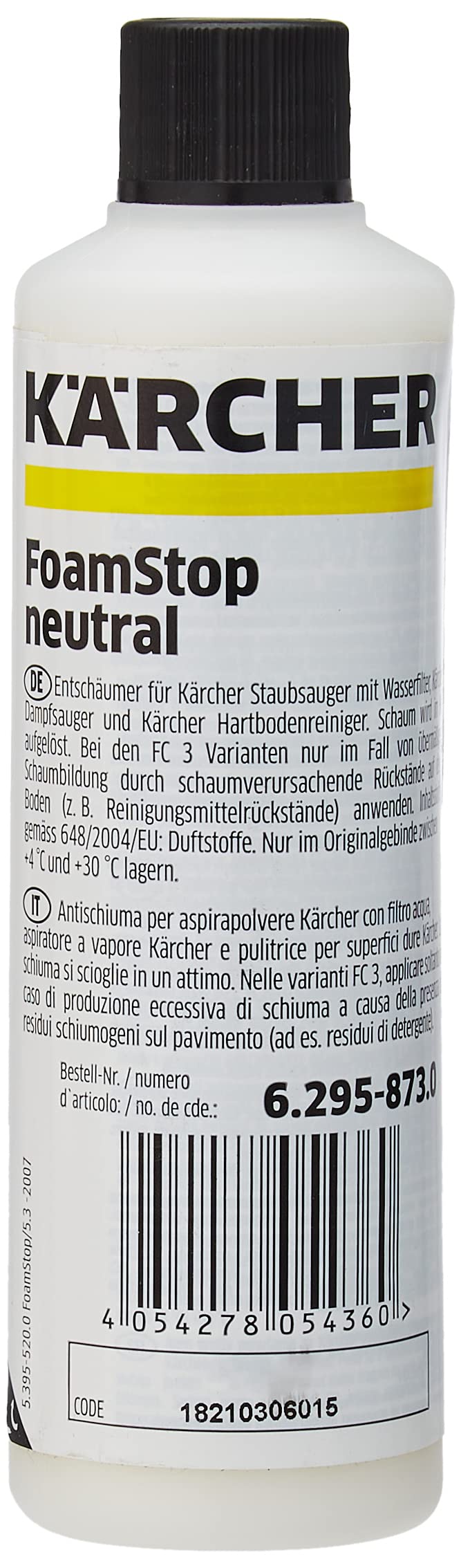 Kärcher 6.295 876.0 Foam Stop Flowery, 125 ml Single Unit Neutral black, white