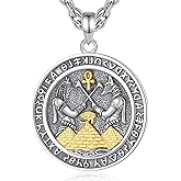 AEONSLOVE 925 Sterling Silver Egyptian Jewelry, Egyptian Necklace/Anubis Pendants/Eye of Horus Necklaces Egypt Amulet Gifts for Women Men, 22+2 Inch Chain