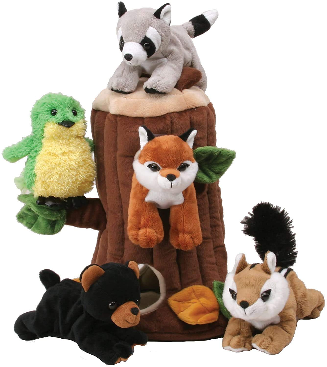 Photo 1 of Plush Treehouse with Animals - Five (5) Stuffed Forest Animals