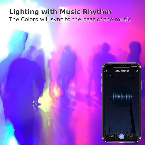 ANTELA Bombilla LED Inteligente WiFi Regulable 9W Bombilla RGB Colores Regulable 2700K 6500K Bombilla Control Remoto Control Por Voz Compatible Con AlexaGoogle Home Ahorro Energtico 2 Paquetes