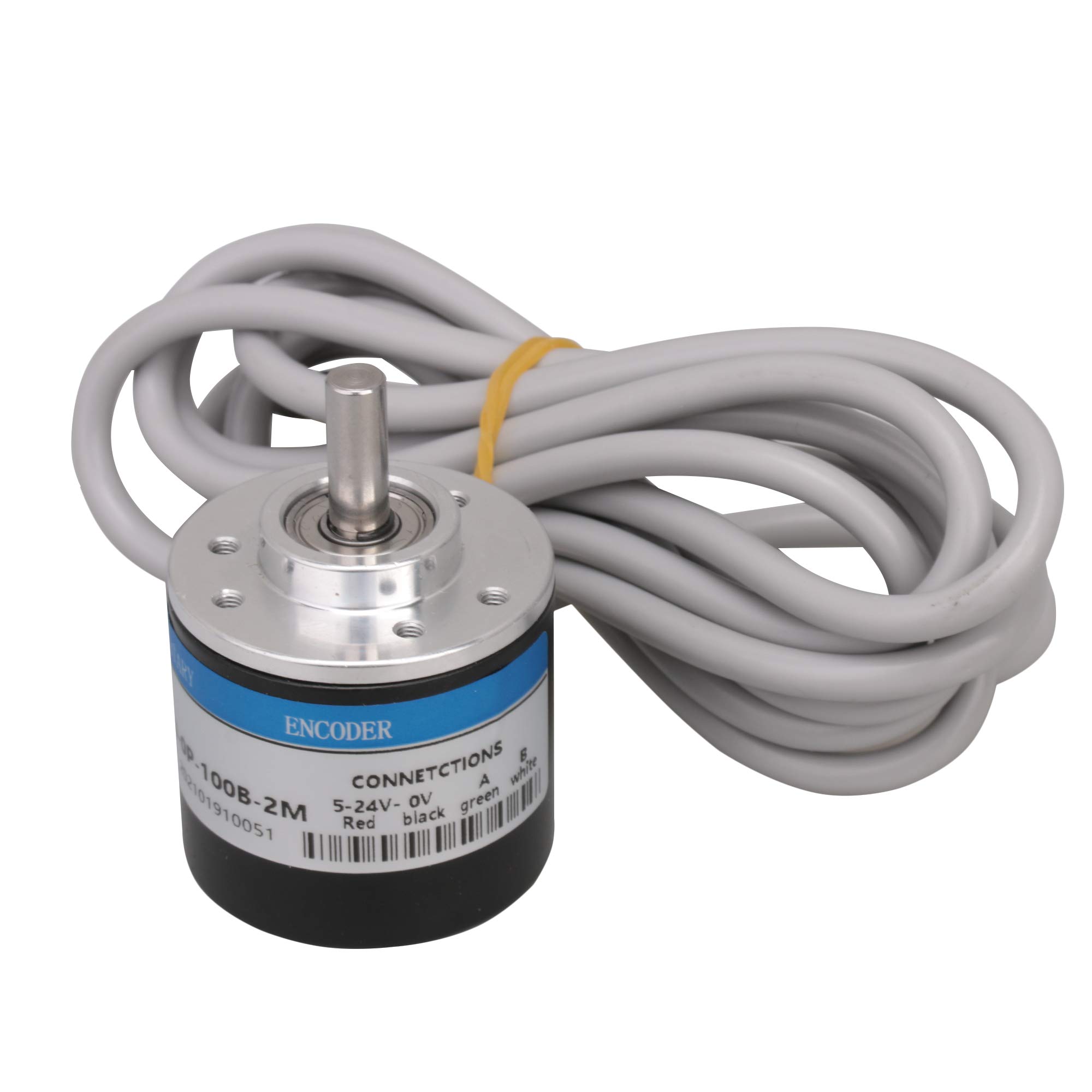 BQLZR 6mm Shaft 100P/R Incremental Rotary Encoder for NPN Open Collector Output Type