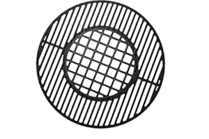 Votenli C883E Cast Iron Cooking Grid Grates Replacement for Weber 22.5 inches One-Touch Silver, Bar-B-Kettle, Master-Touch and One-Touch