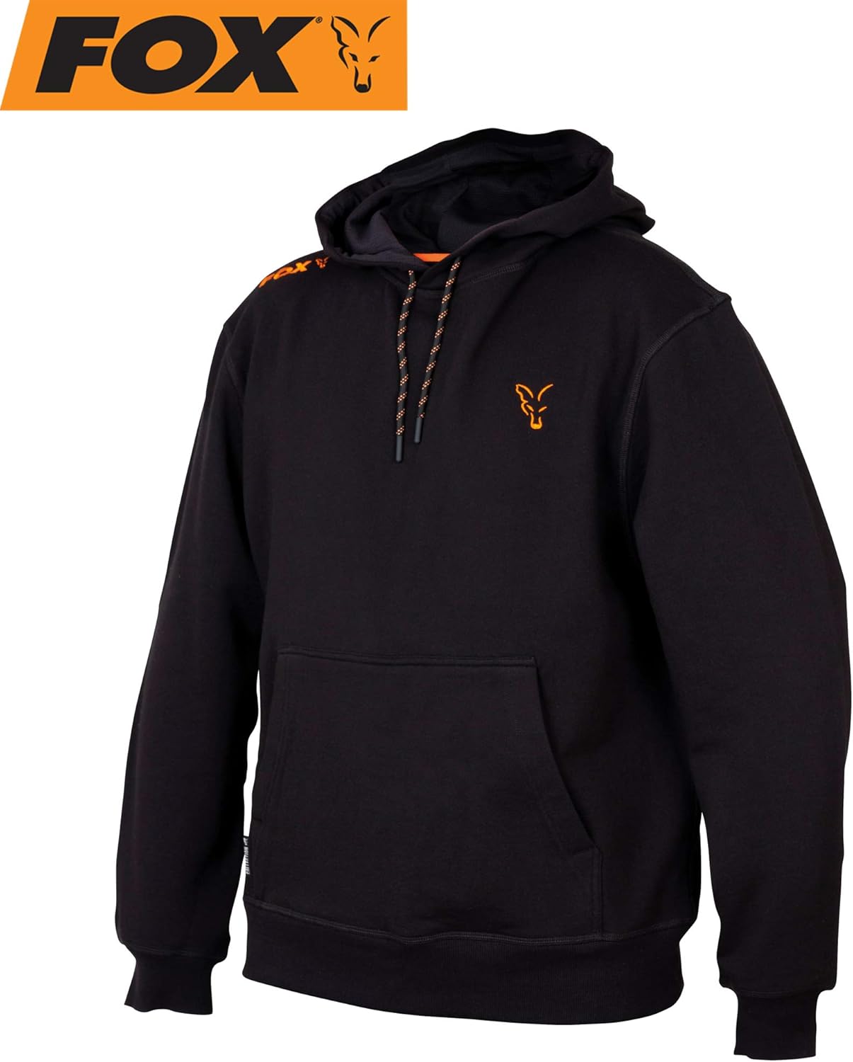 black and orange hoodie