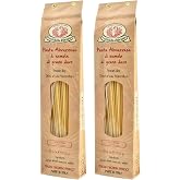 Rustichella d'Abruzzo Bucatini (Pack of 2), 500g Each - Classic Italian Pasta with a Hole - Perfect for Amatriciana Sauce - Artisan Pasta from Abruzzo