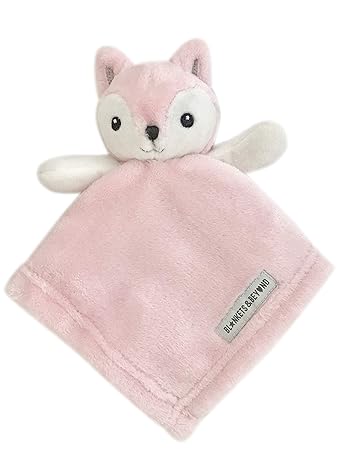 pink fox security blanket