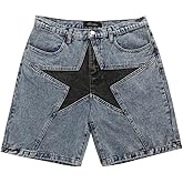 Denim Shorts for Women Summer Streetwear Retro Casual Shorts Mens Y2K Hip Hop Pants Grunge High Waisted Men's Jeans