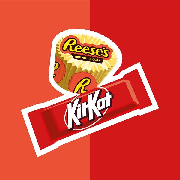 KIT KAT AND REESE’S MINIATURES ASSORTED MILK CHOCOLATE CANDY PARTY PACK, 30.04 OZ