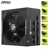 MSI MAG A750GLS 750W ATX 3.1 PSU 80 PLUS Gold PCIe 5.1 Native 12V-2x6 view 5