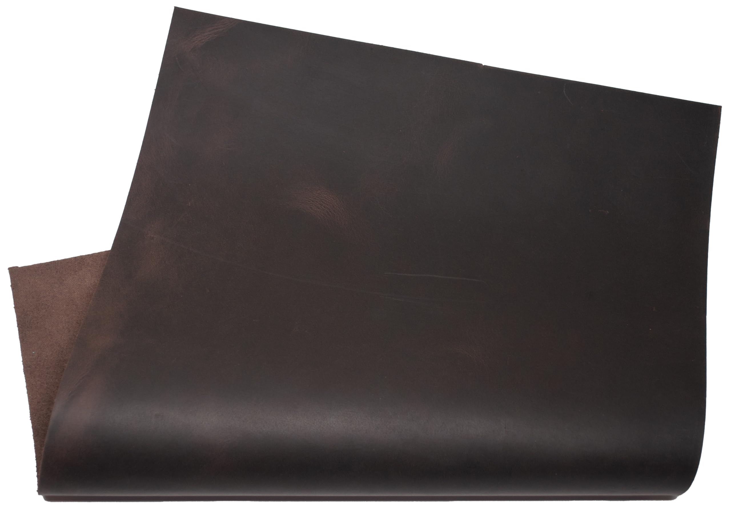 HAPPER STUDIO Cowhide Leather 2mm Thickness Pull-Up Crazy Horse Leather Genuine Leather Sheets for Crafts. (1, Brown Coffee, A3 (297 x 420mm))