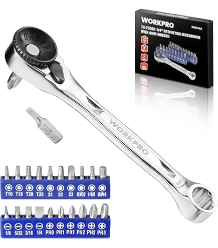 Pittsburgh - 8-pc Set ~ 1/4 Inch 90 Degree Ratchet - Hex