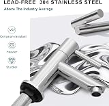 Wasserrhythm Twin Basin Taps Chrome Lead-Free 304 Stainless Steel 1/4 Turn view 3