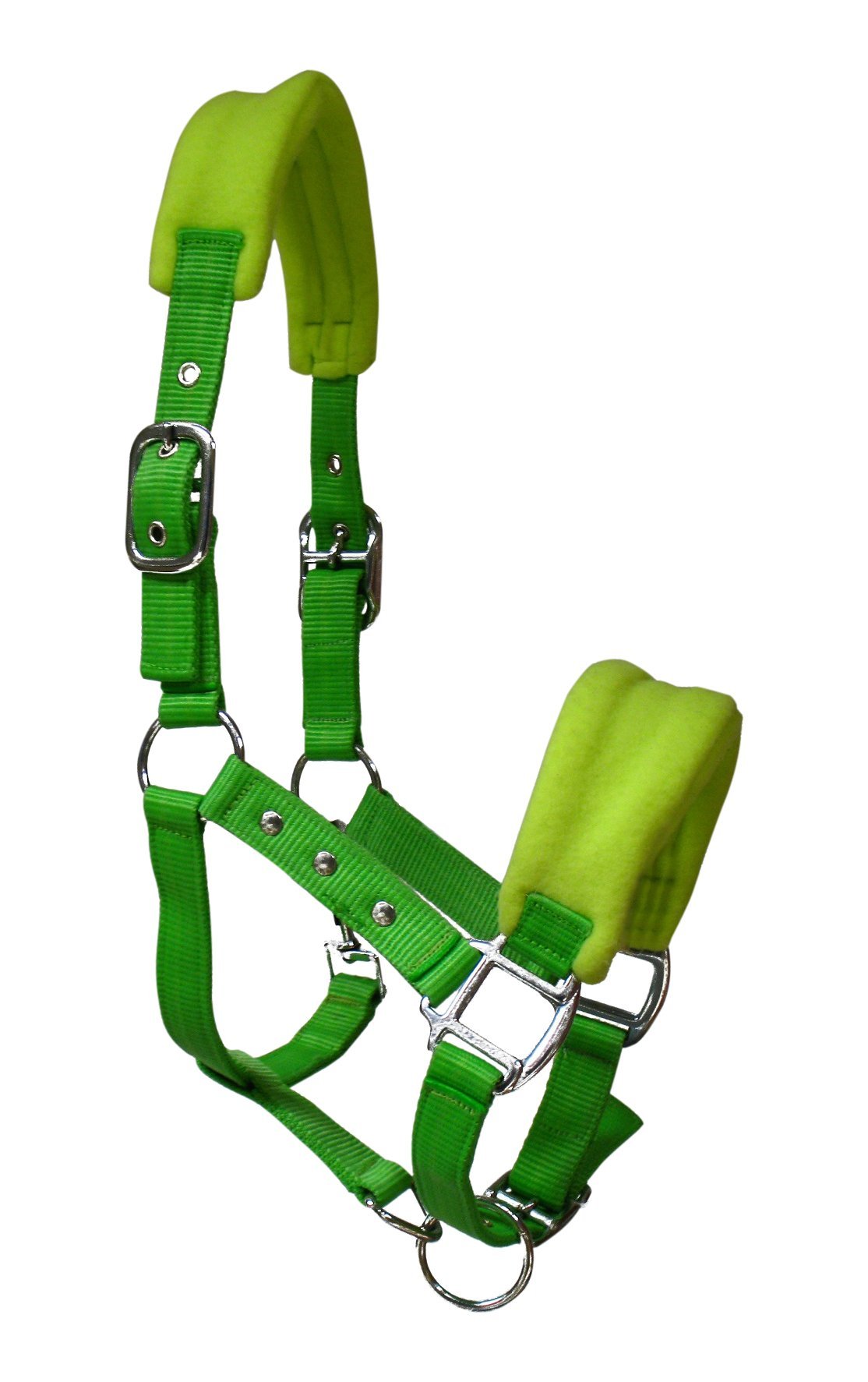 JF Equestrian Nylon Head Collar Lined – Fresh Lemon – Full-, AHA (04)