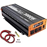 3000 Watt Power Inverter Converter, Car/Truck/RV 12V DC to 110V AC Converter, with LED Display, 3AC Outlets, USB Port